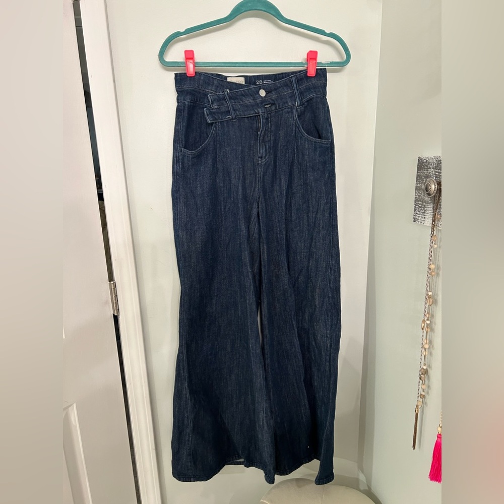 Pilcro Anthropologie Wide Leg Jeans